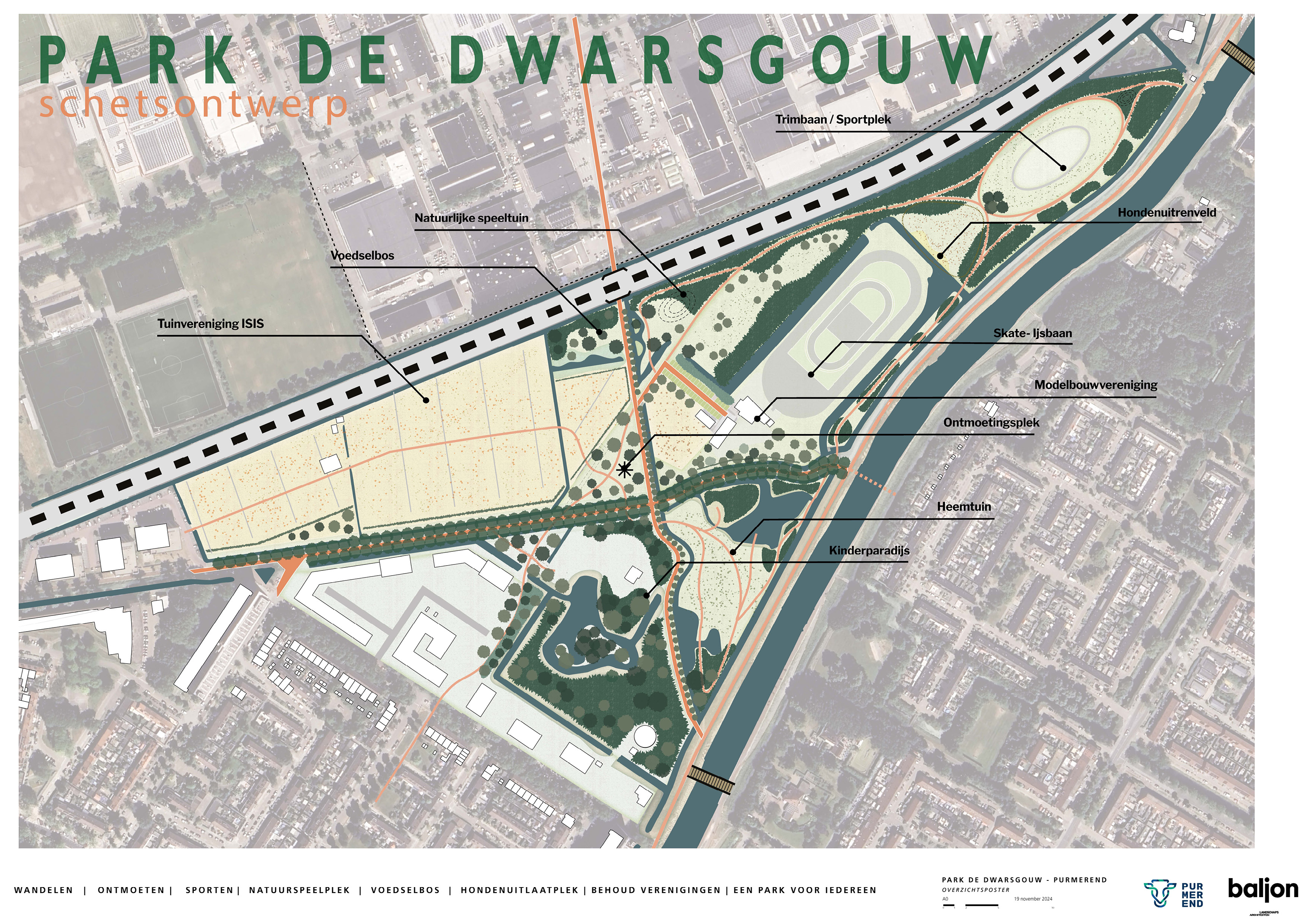 schetsontwerp park de dwarsgouw