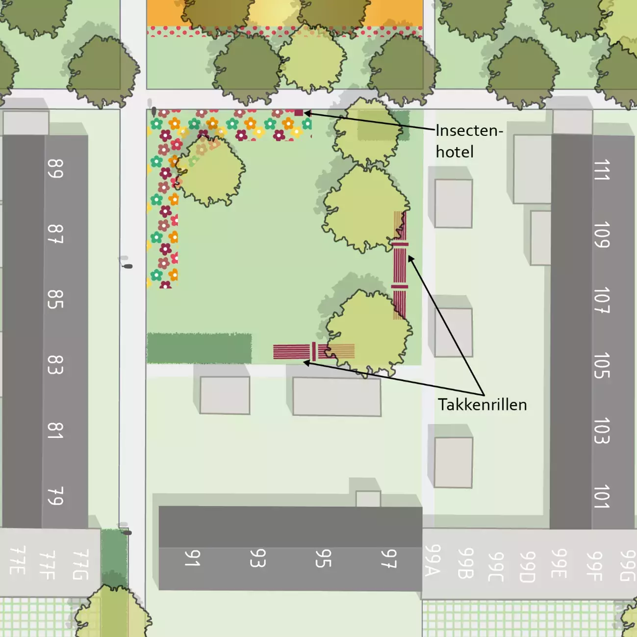 Ontwerp van hofje C