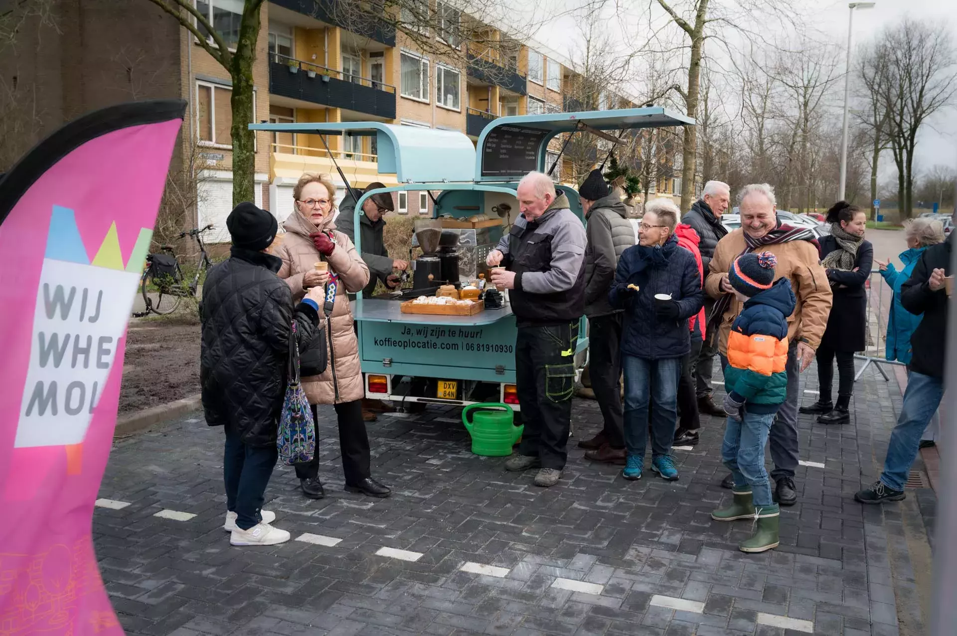De opening van de weg werd feestelijk gevierd